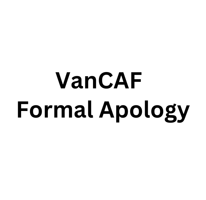 Read more about the article VanCAF Formal Apology