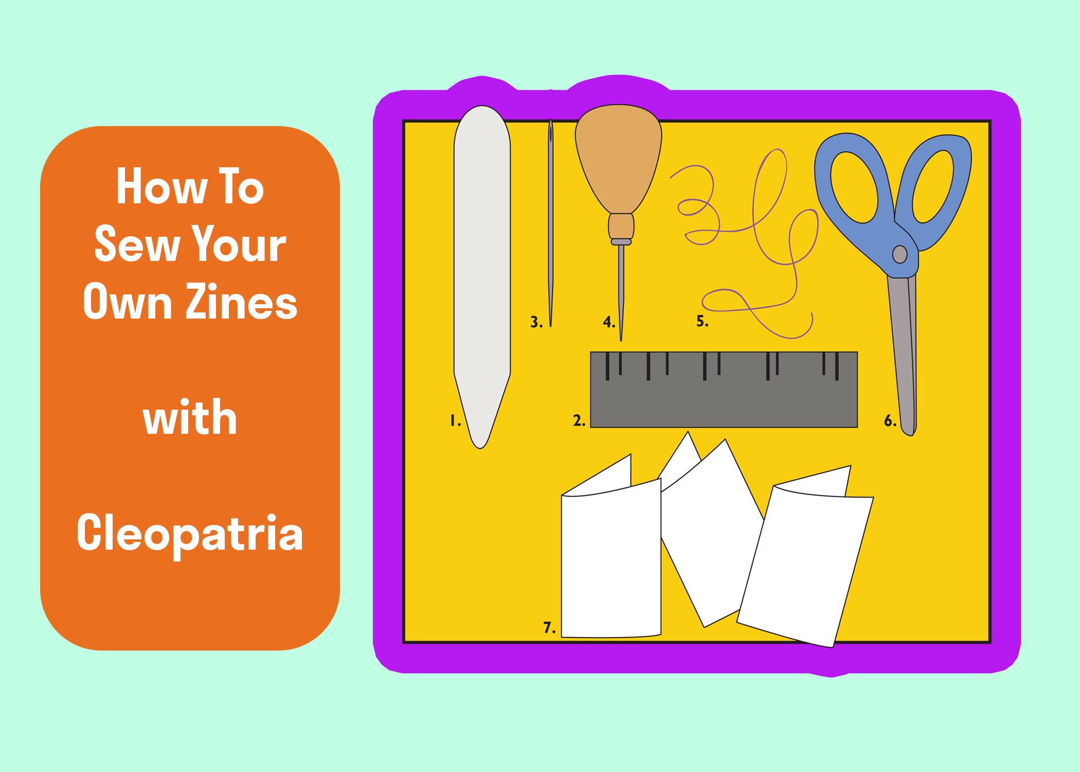 You are currently viewing How To Sew Your Own Zines with Cleopatria